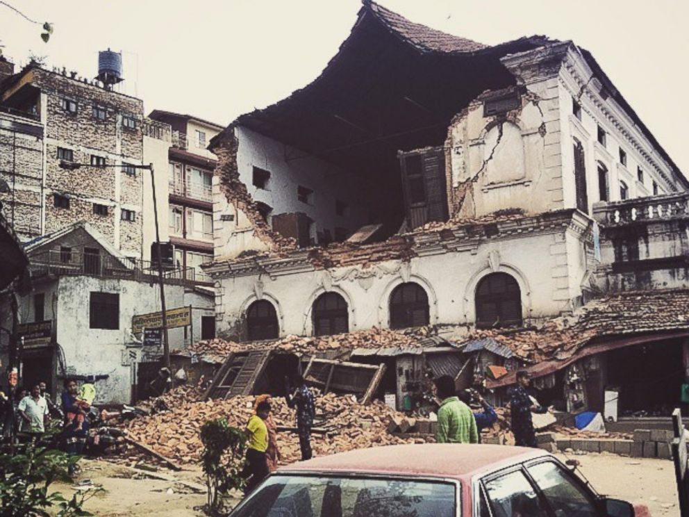 Nepal Earthquake 2015 in Photos - Several Buildings Collapsed