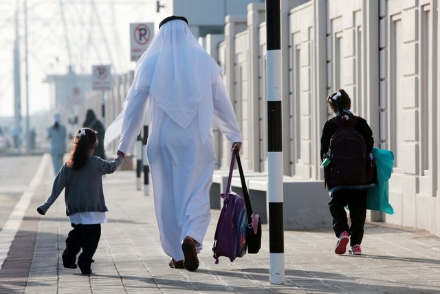 Heavy Traffic in Abu Dhabi As Students Return to School