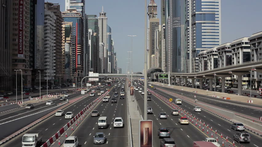 Cars on Sheikh Zayed Road