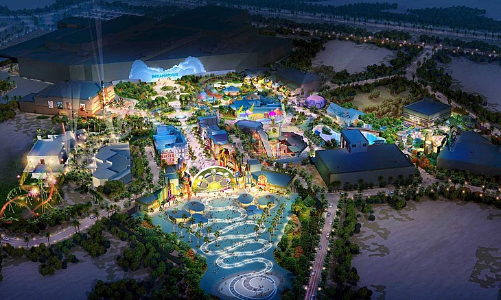 Dubai Parks and Resorts Hawkeye View