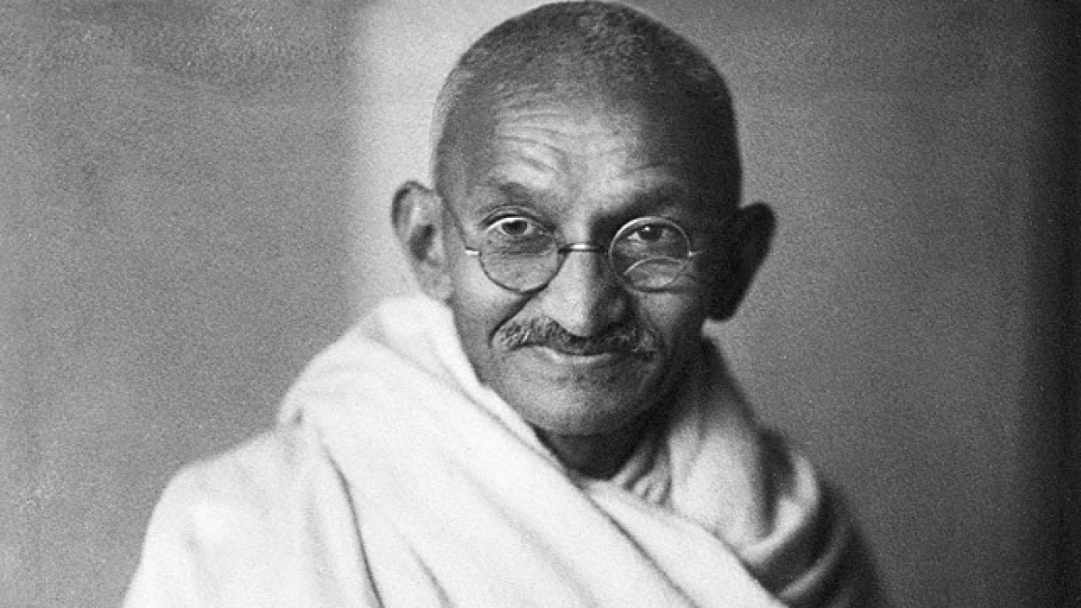 Mahatma Gandhi Portrait in B&W