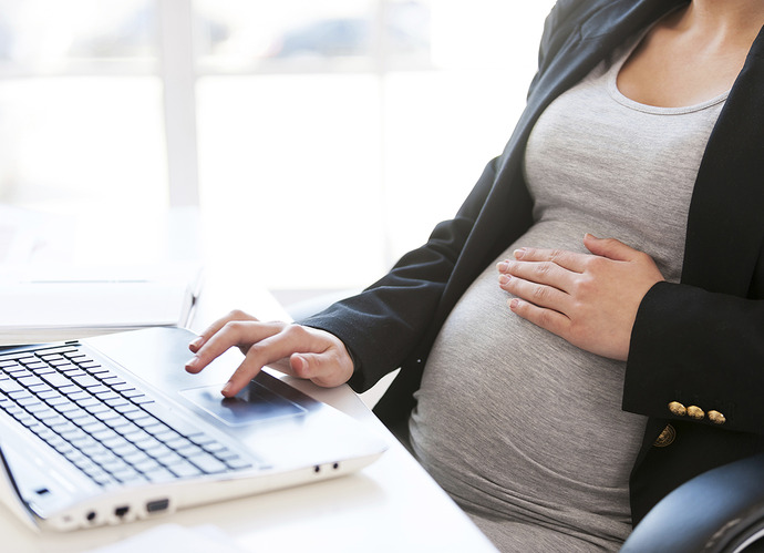 Working Pregnant Woman