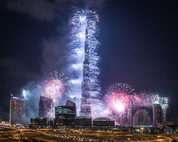 Burj Khalifa Fireworks View