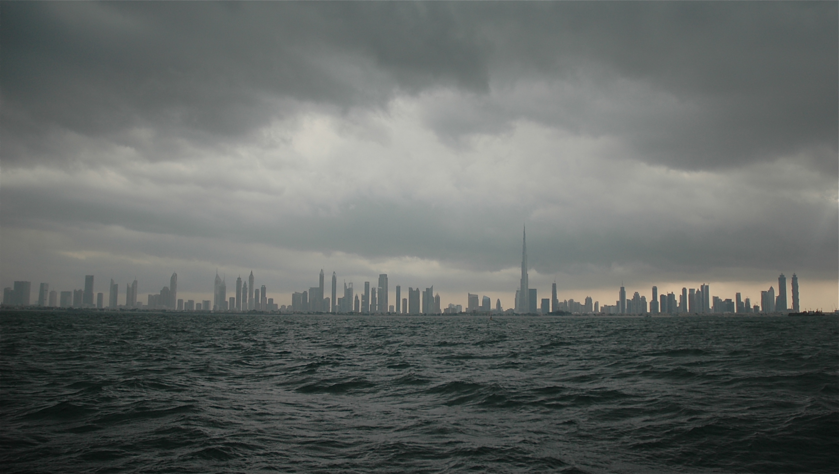 Cloudy Dubai Beach