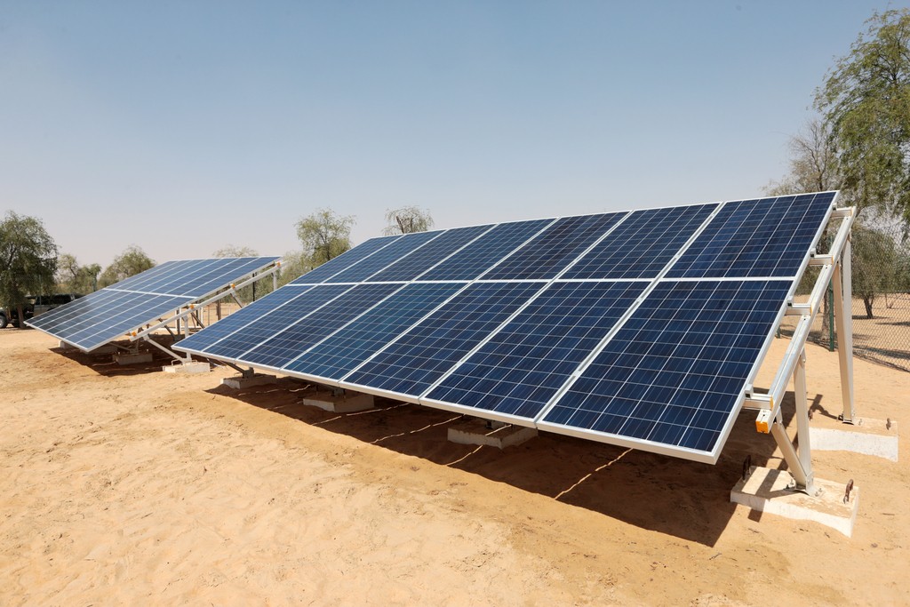 Solar Panels at Khab Al Dhas Abu Dhabi