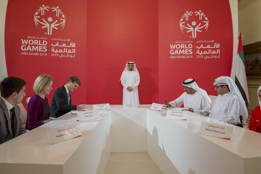Agreement for Special Olympic World Games 2019 Abu Dhabi