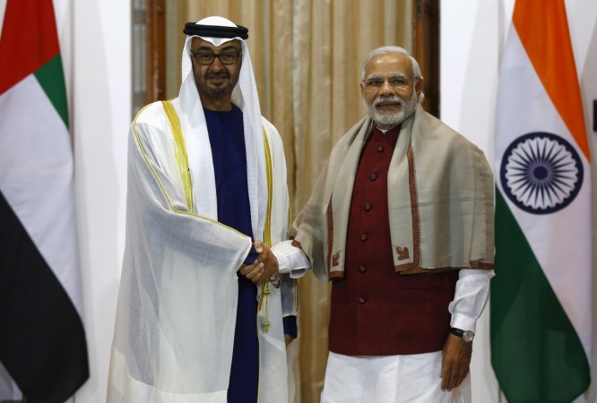 Sheikh Mohammed and Narendra Modi