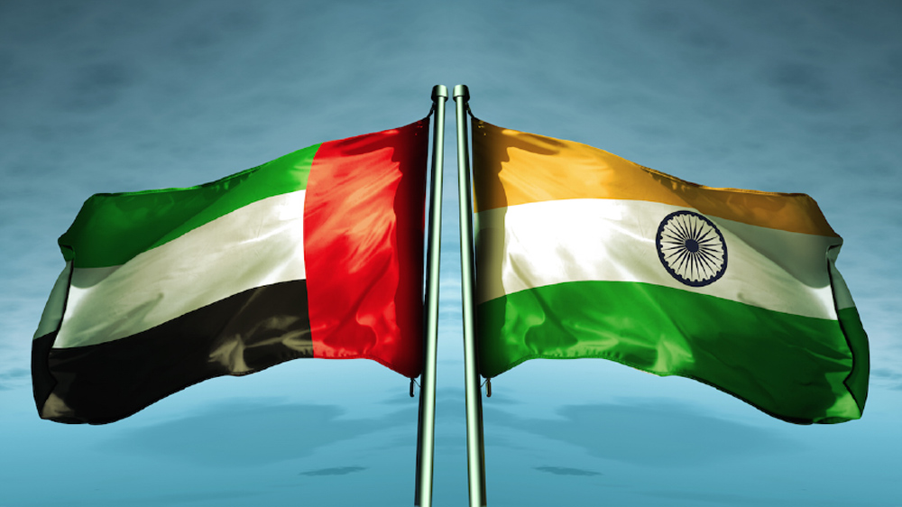 UAE India Flag