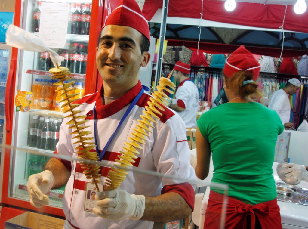 Spiral Potato Kiosk at Global Village