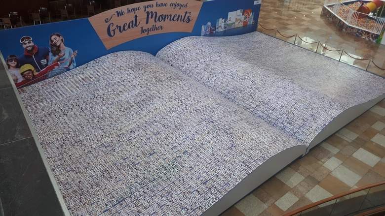 Longest line of photographs