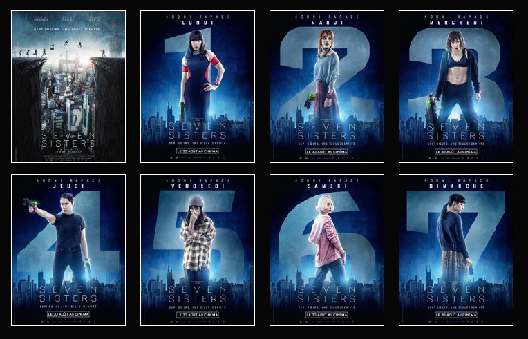Seven Sisters English 2017 movie released in Abu Dhabi Cinemas