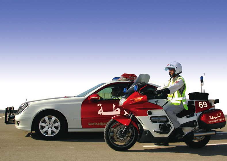 Abu Dhabi Traffic Police Vehicle