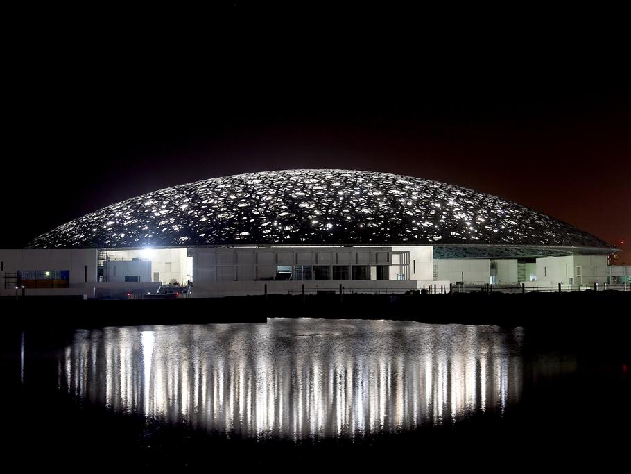 Louvre Abu Dhabi at Night
