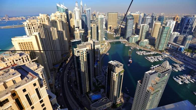 XLine Zipline Dubai Marina