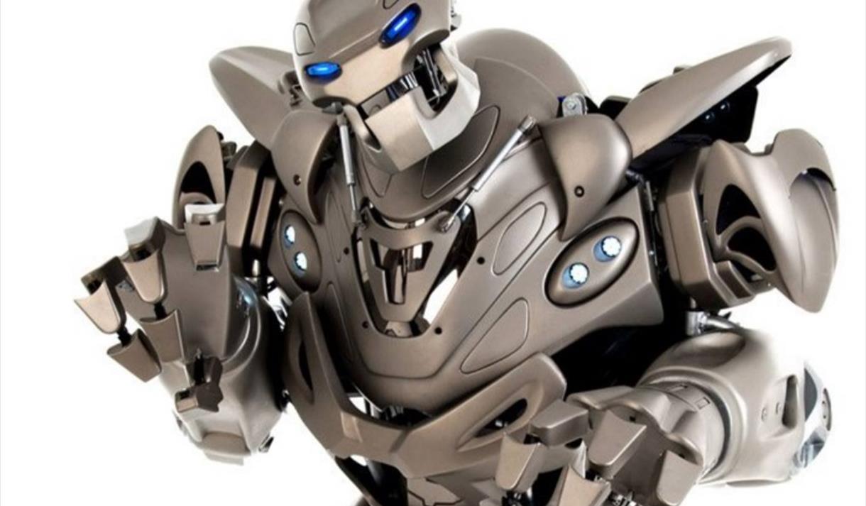 Titan, the robot greeter in Abu Dhabi