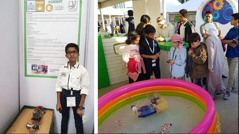 Student eco-warrior invents robots for a greener UAE2