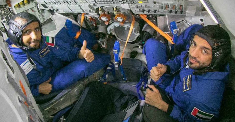 Sheikh Mohammed watches first UAE astronaut Hazzaa's take off while cycling in Dubai